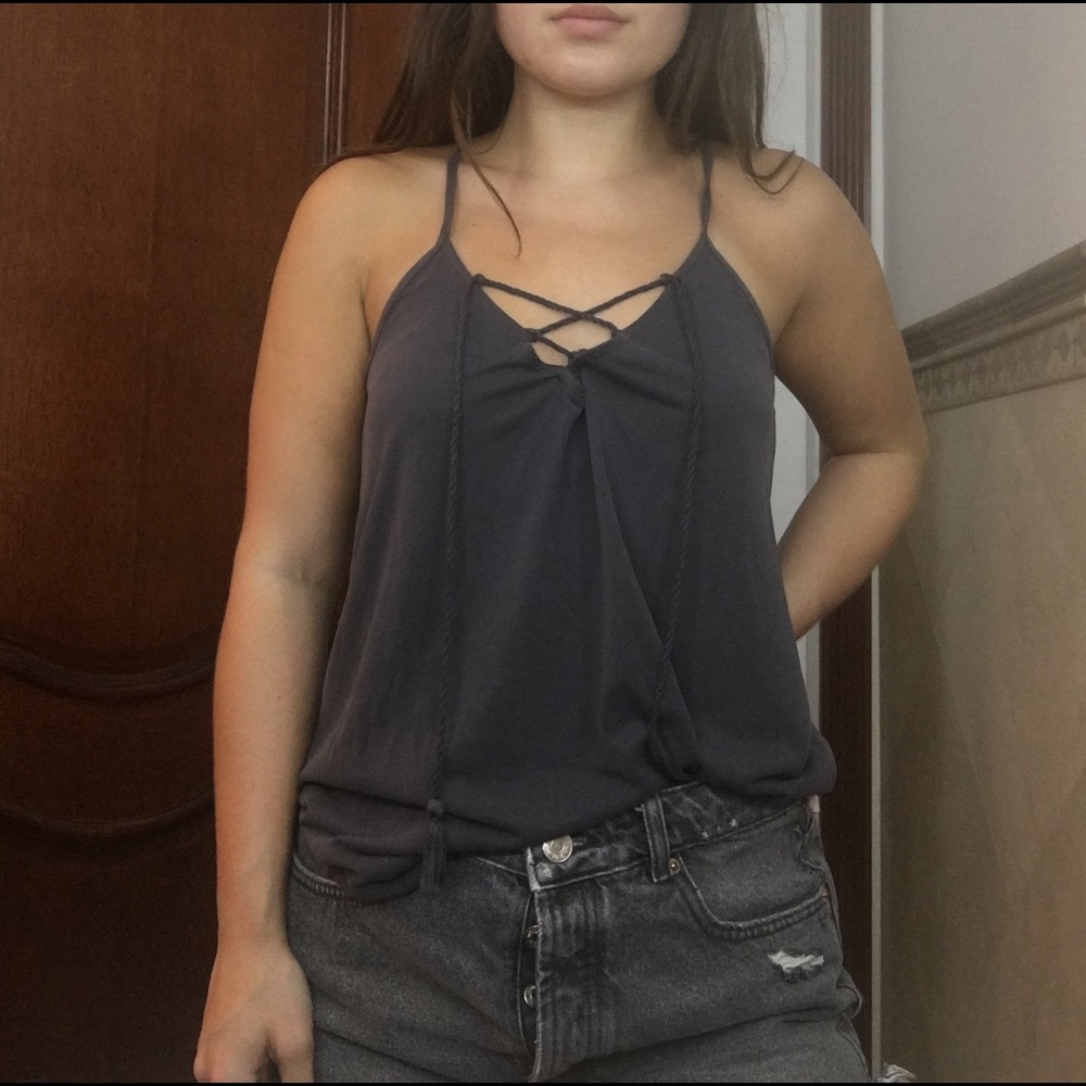 Gray cami top